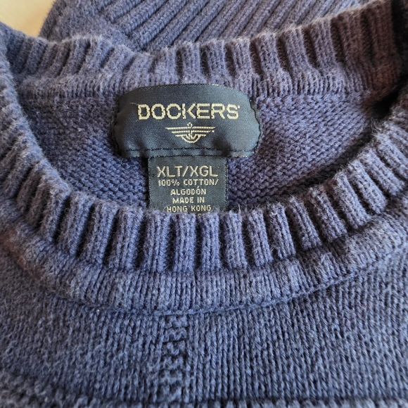 Dockers Men’s Navy Crewneck Sweater - Picture 3 of 8